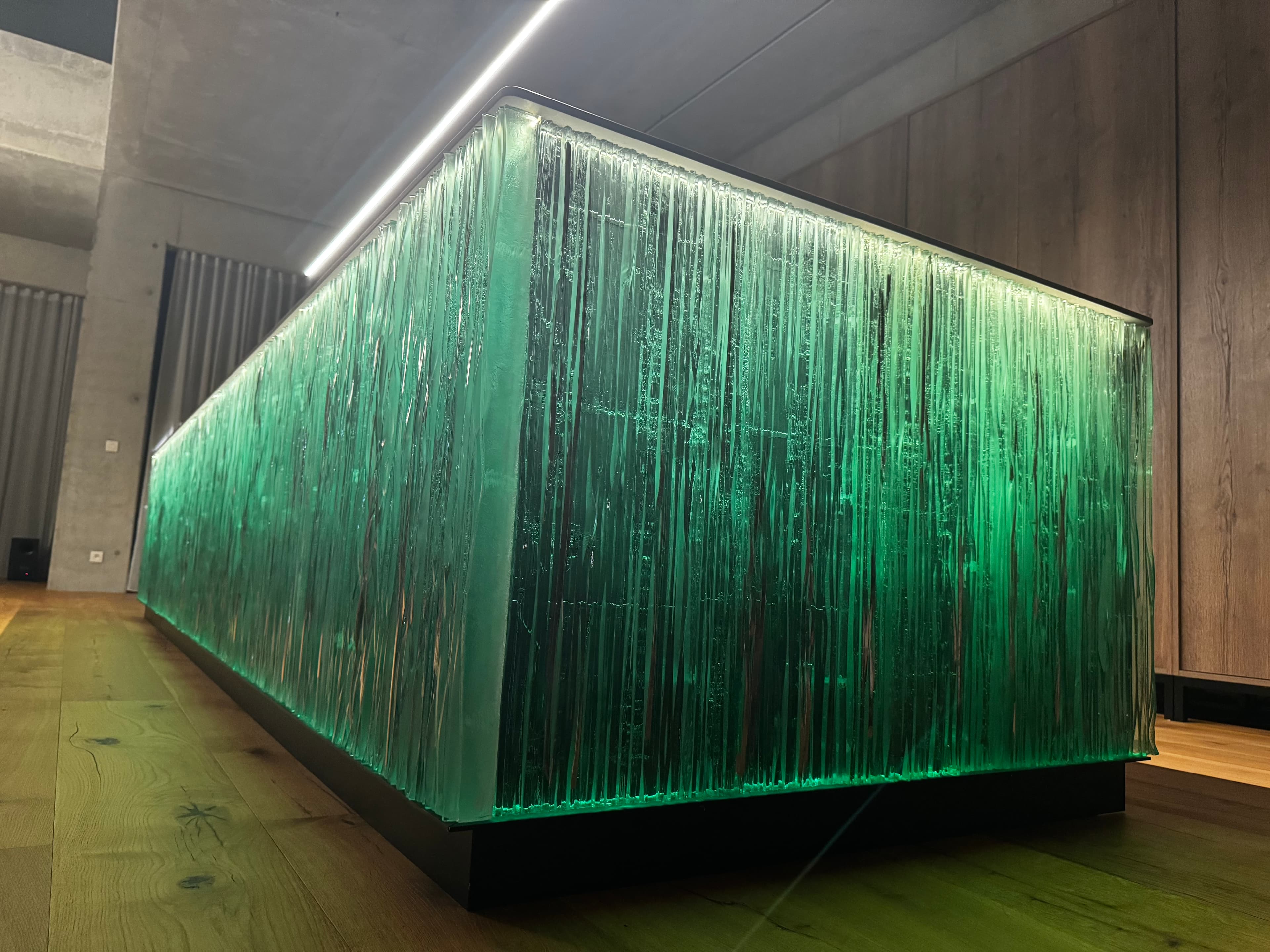 Shape of the water kitchen island